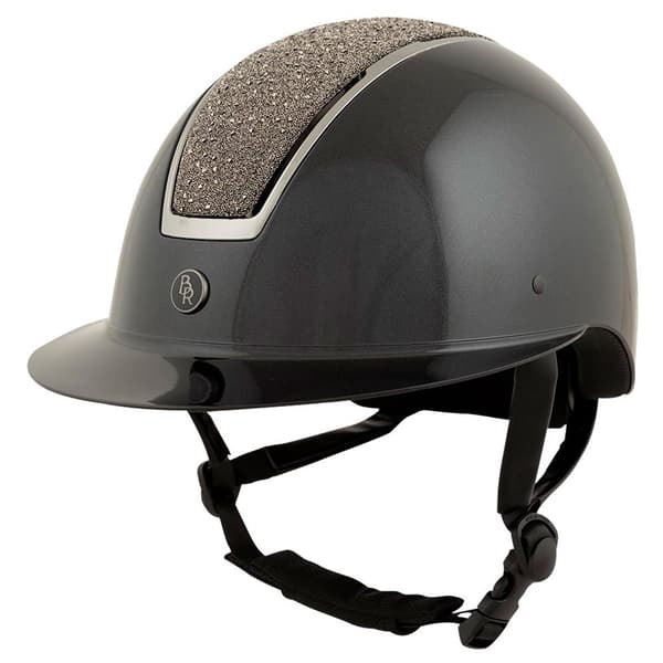 Br Hjälm Riding Omega Glamourous Glossy Svart 58-60 cm