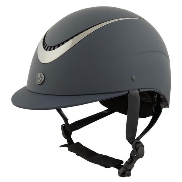 Br Hjälm Riding Theta Painted Dull Vg1 Normal Visor Blå 58-60 cm