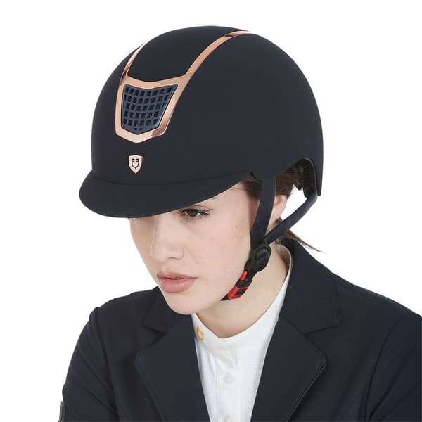 Equestro Hjelm Modello Eclipse Plain Velvet (3 Padding)  53-55 cm