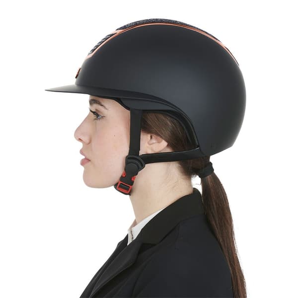 Equestro Hjelm Modello Eclipse Stone Mat Wide Visor (3 Padding)  56-58 cm