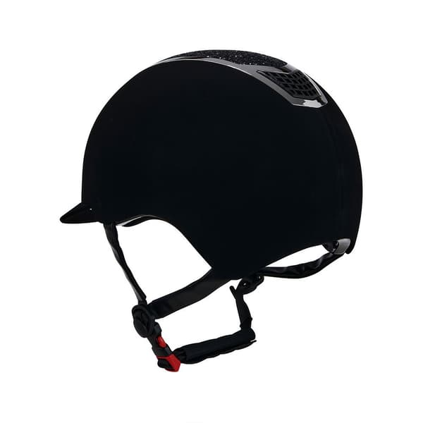 Equestro Hjelm Modello Eclipse Stone Velvet Rowel Fitting  56-58 cm