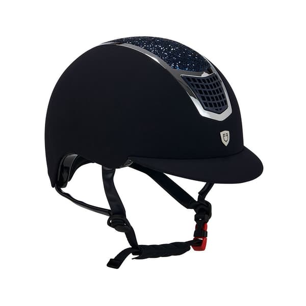 Equestro Hjelm Modello Eclipse Stone Velvet Rowel Fitting  53-55 cm