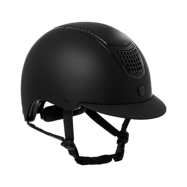 Equestro Hjelm Modello Eclipse Plain Matt Carbon Finish Rowel Fitting  59-61 cm