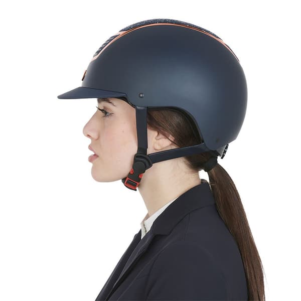 Equestro Hjelm Modello Eclipse Stone Mat Rowel Fitting  56-58 cm