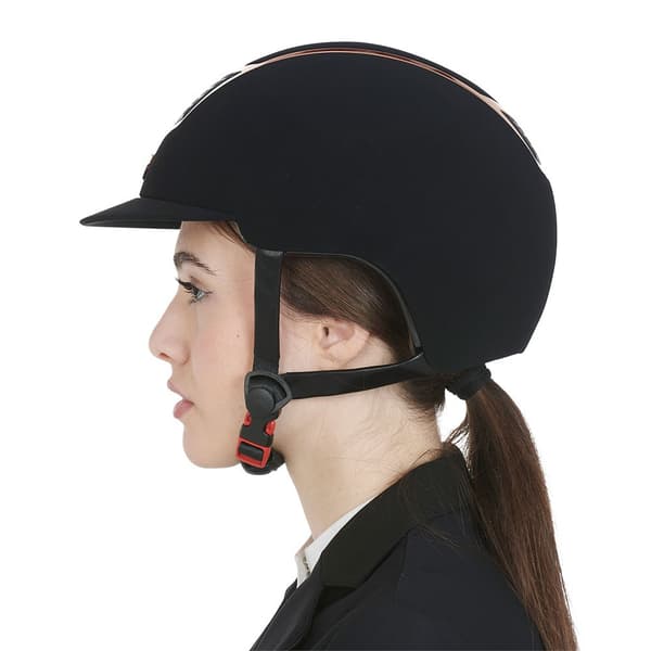 Equestro Hjelm Modello Eclipse Plain Velvet (3 Padding)  59-61 cm