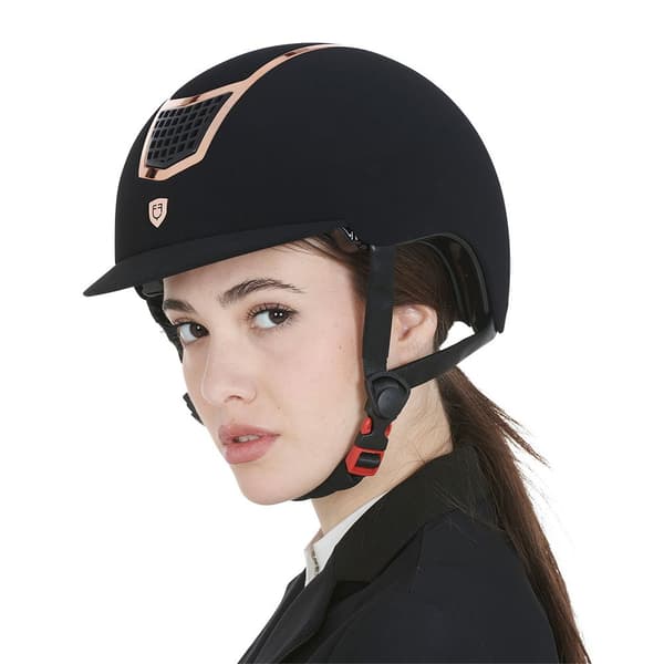 Equestro Hjelm Modello Eclipse Plain Velvet (3 Padding)  59-61 cm