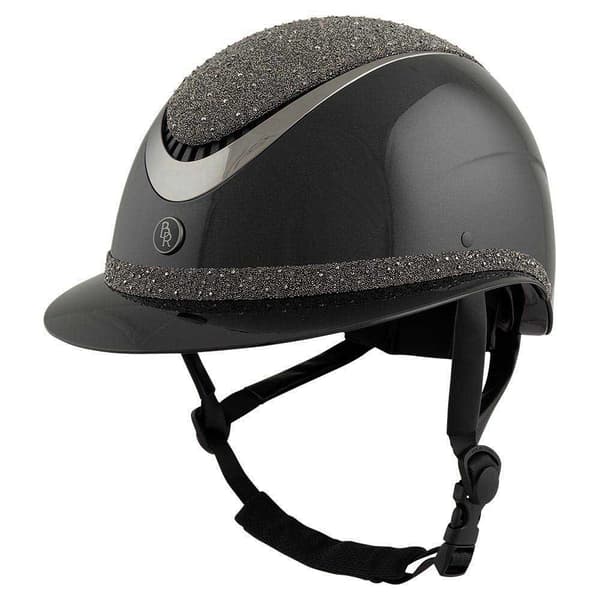 Br Theta Plus Dazzling Glamourous Glossy Kypärä Musta 55-57 cm