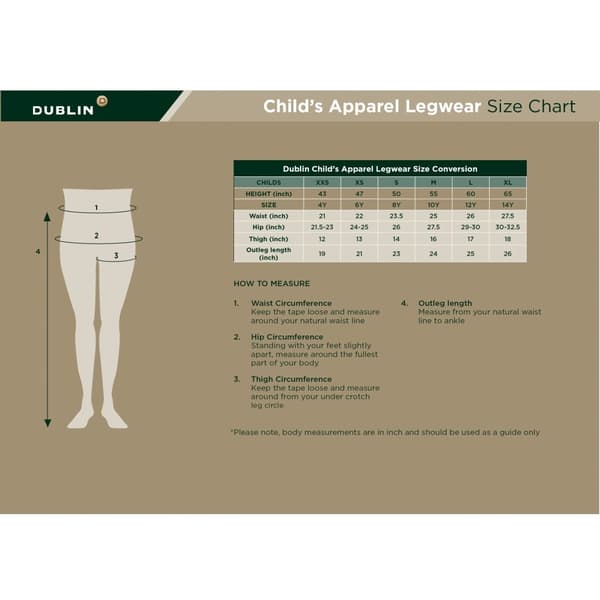 Dublin Barn/Kids Supa-fit Zip Up Knä Patch Jodhpurs med dragkedja