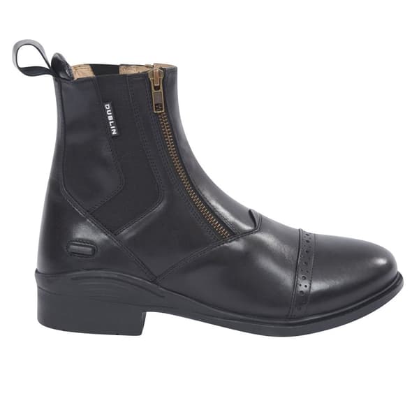Dublin Evolution Adults Double Zip Front Leather Paddock Boots