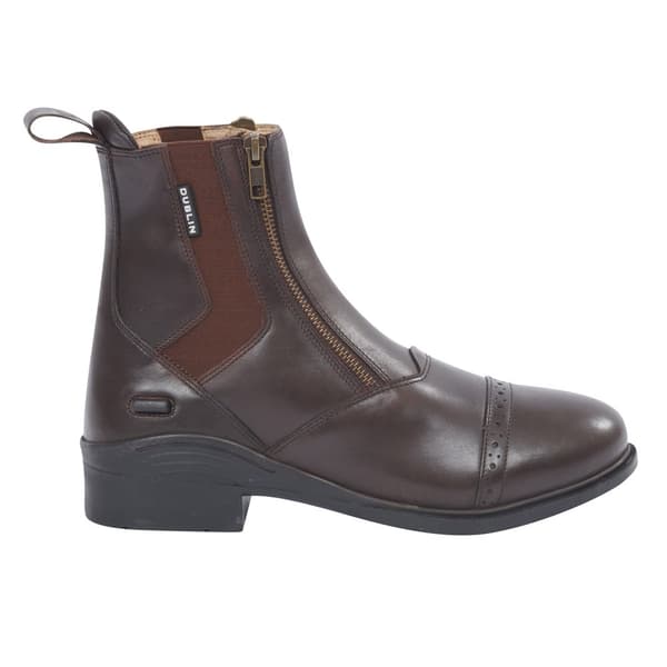 Dublin Evolution Adults Double Zip Front Leather Paddock Boots