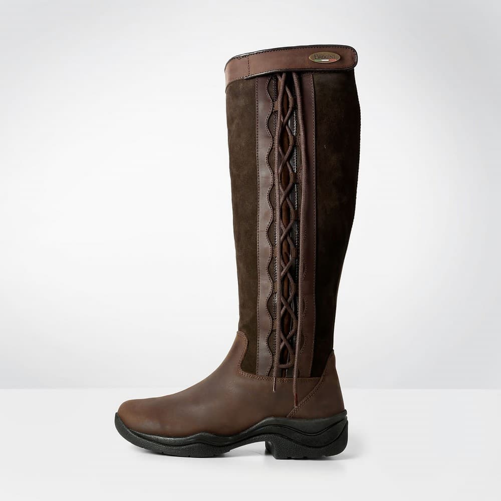 Brogini Kvinnor/Damer läder/läder Winchester Country Boots