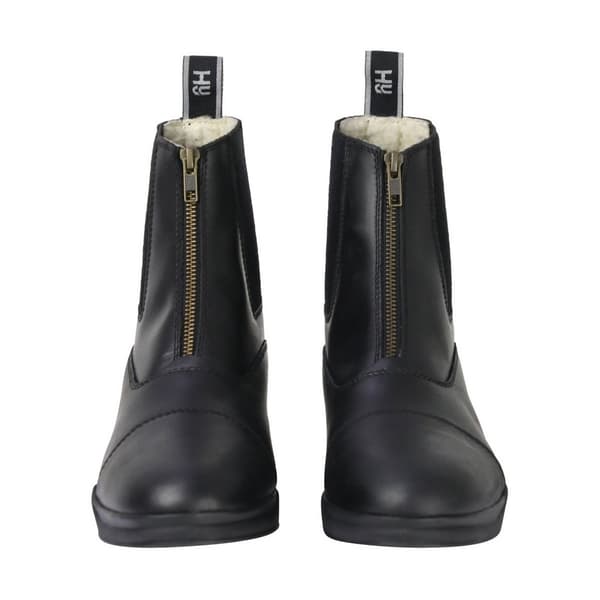 HyLAND Unisex Adult Waxy Leather Jodhpur Boots Black 6 UK