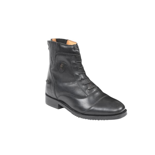 Moretta Womens/Ladies Teresa Lace Leather Paddock Boots Black 4 UK