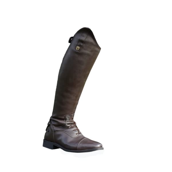 Brogini Unisex Adult Casperia V2 Leather Long Riding Boots Brown 3.5 UK Calf 4