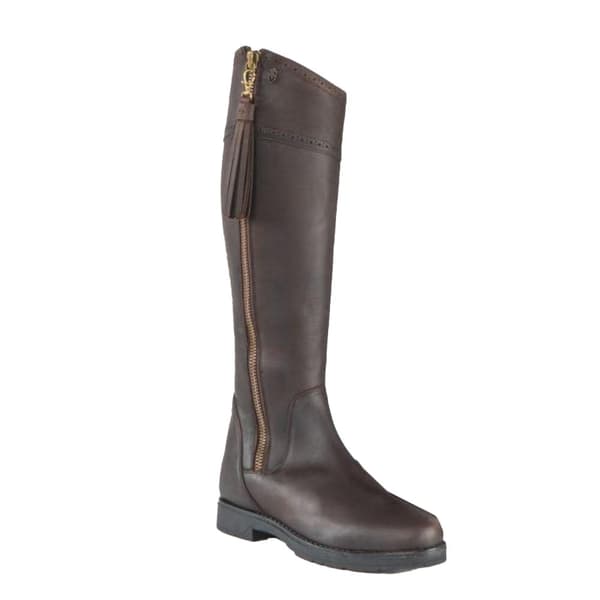 Moretta Womens/Ladies Alessandra Leather Country Boots Chocolate Brown 8 UK Standard
