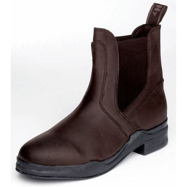 HyLAND Unisex Jodhpurstövlar i läder för vuxna Brown 9 UK