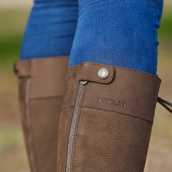 Dublin Womens/Ladies Admiral Leather Long Riding Boots