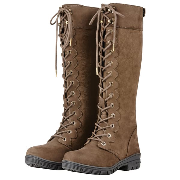 Dublin Womens/Ladies Admiral Leather Long Riding Boots Chocolate Brown 9 UK