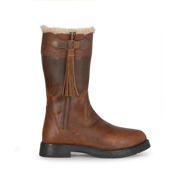 Moretta Womens/Ladies Amelda Leather Country Boots Brown 7 UK Wide