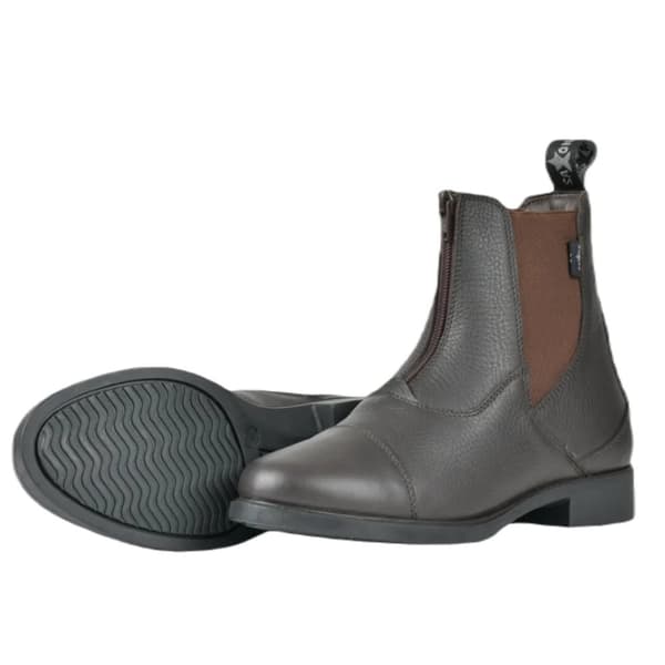 Saxon Unisex Adult Allyn Leather Zip Paddock Boots
