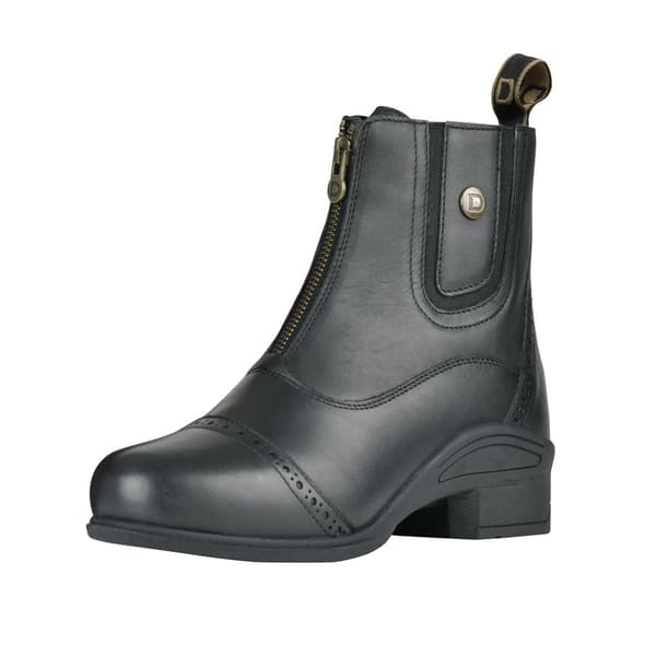 Dublin Unisex Adult Eminence Zip Leather Paddock Boots Black 11 UK