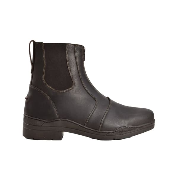 Brogini Womens/Ladies Bolzano Oiled Leather Faux Fur Lined Paddock Boots