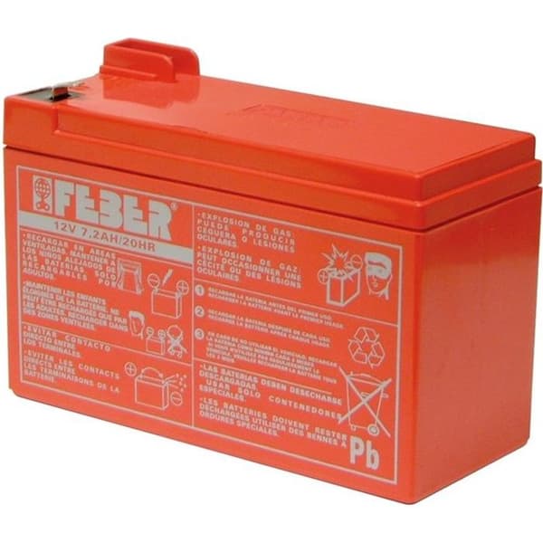 Batteri för elfordon - 12 volt 7,2 ah - FEBER