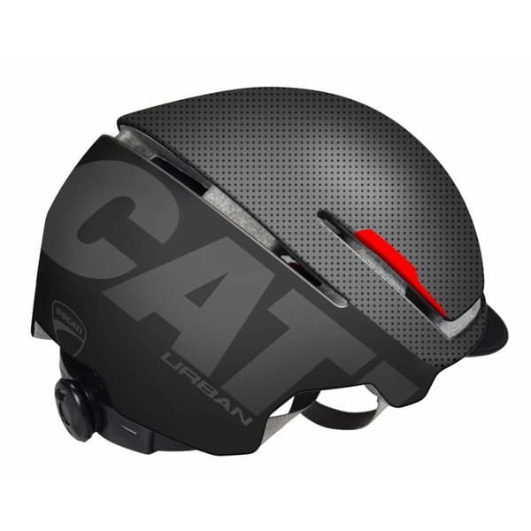 Hjelm til Elektrisk Løbehjul Ducati DUC-HLM-BLK 58-62 cm Sort