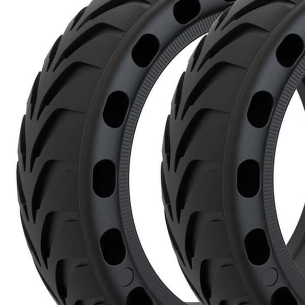 Dimpled däck gjorda för Xiaomi M365, 1S, Essential, Pro, Pro 2 Solid Tire X2 - Xiaomi - Svart - Vuxen