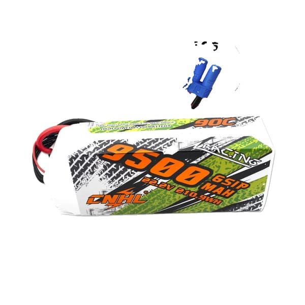 Lipo-akku, 9500 mAh kapasiteetti, 90C purkuvirta, 6S 90C 9500mAh