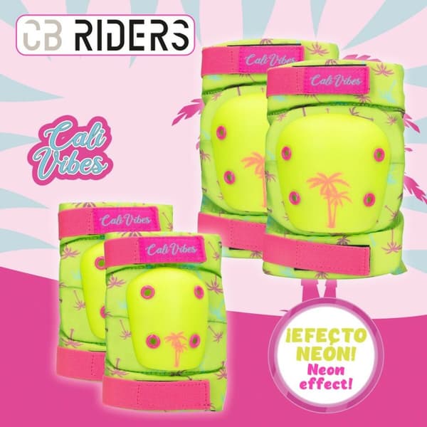 Urheilusuojasetti Colorbaby Neon Cali Vibes Keltainen (4 osaa)