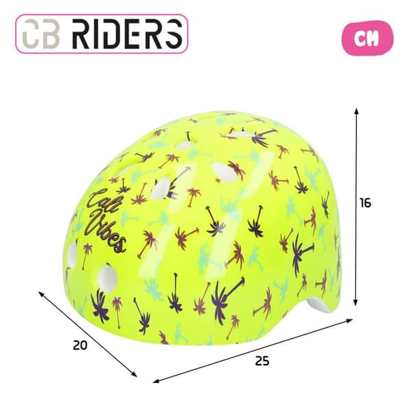 Cykelhjälm för barn Colorbaby Neon Cali Vibes Gul (4 antal)