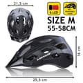 Miniatyrbillede 3 af 9: Cykelhjelm til voksne Dunlop M Sort LED Lys