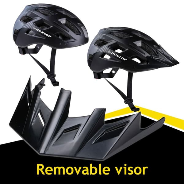 Cykelhjelm til voksne Dunlop M Sort LED Lys