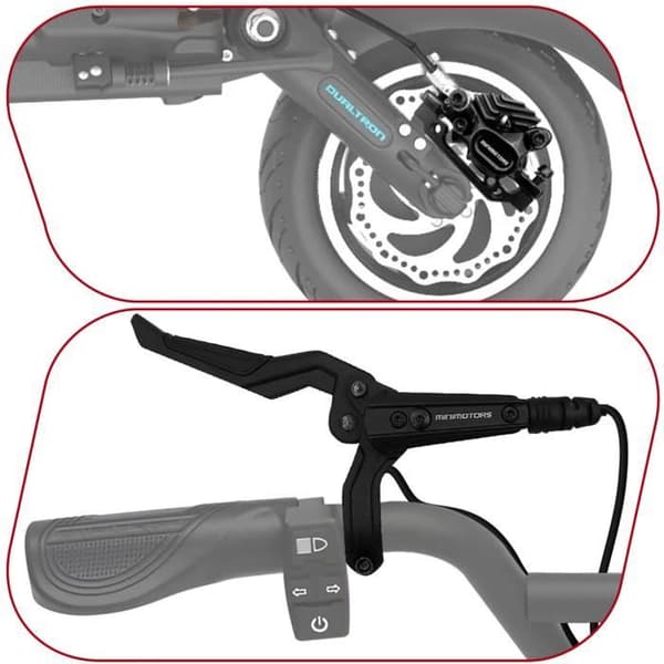 Hydraulisk bakbromssats för Dualtron Victor Minimotors Scooter Svart