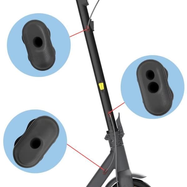 Kabelgenomföringar till Ninebot G30 Max i silikon Ninebot Black