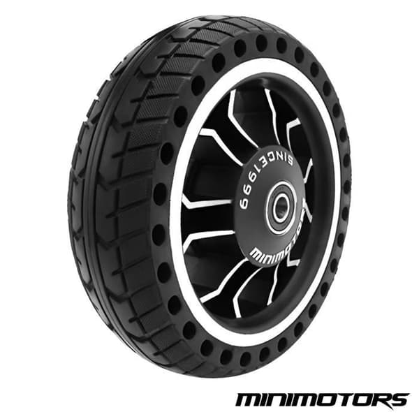 Dualtron Mini Scooter - Komplett framhjul Integrerat massivt däck