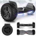 Miniatyrbild 3 av 4: Evercross Hoverboard Gyropod 8,5'' All Terrain elektrisk självbalanserande elektrisk skoter med Bluetooth-lysdioder, svart