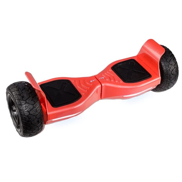 Pack Hoverboard Jousituksilla Go Kart, 8.5 tuumaa, Hummer Red, Standard Range ja punainen istuin jossa on kaksoisjousitussarja