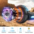 Miniatyrbild 2 av 5: Hoverboard 6.5 Tum med Bluetooth och LED - RCB - Perfekt Present för Barn Svart