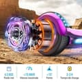Miniatyrbild 2 av 6: Hoverboard RCB 6,5 tum Bluetooth LED Karting Justerbar Rosa