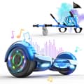 Miniatyrbild 1 av 6: Hoverboard RCB 6,5 tum Bluetooth LED Karting Justerbar Blå