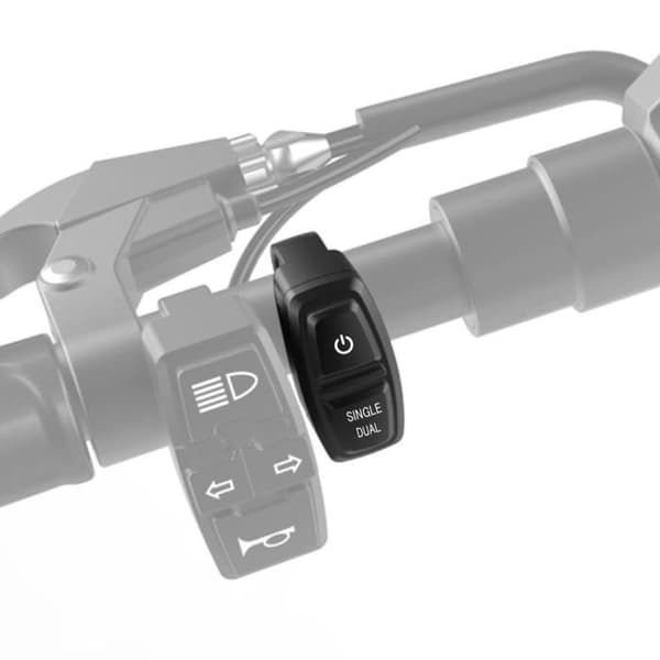Tändningsbrytare och Enskild / Dubbel läge för Dualtron Pop Minimotors Svart