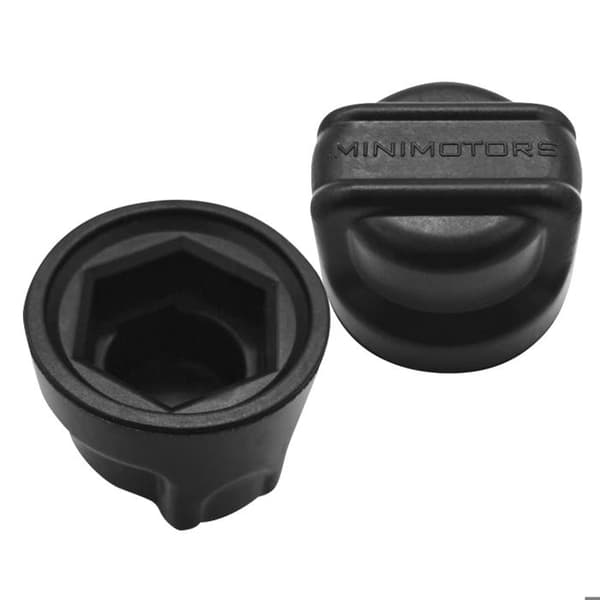 2 Hjulbultshylsor för Dualtron Mini Original Minimotors Svart