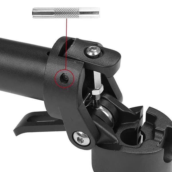 Låsningsaxel för Xiaomi Mi 3 sparkcykel, solid låsning, silver