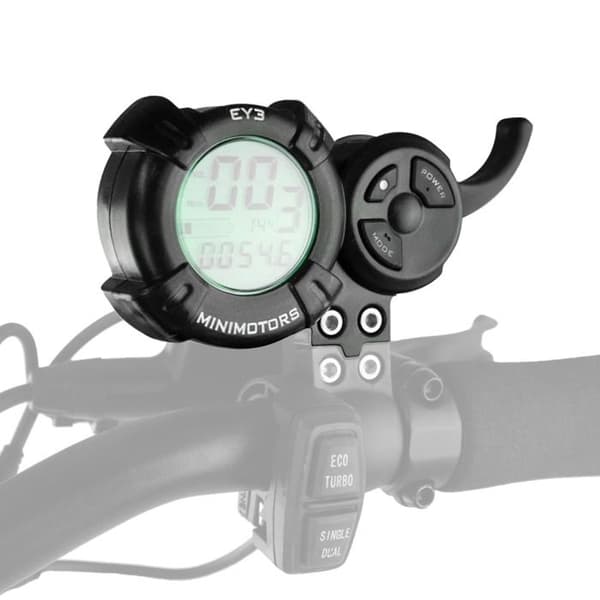 Skyddande skärmhuvud för LCD-display Eye3 för Dualtron Minimotors sparkcykel svart