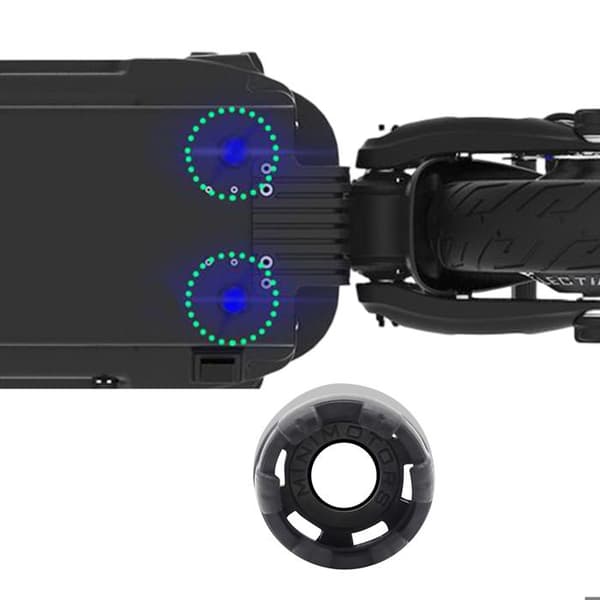 Cache Led Sous Deck för Trottinette Trottinette Dualtron Original Minimotors Svart