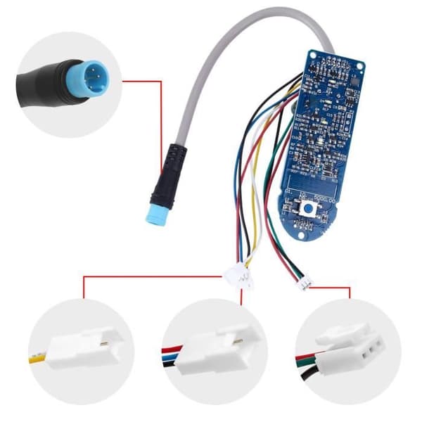 Instrumentbräda för Xiaomi M365 med svart skyddshuv.