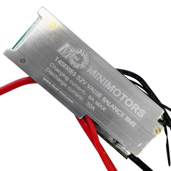BMS-batteri V2 52V för Dualtron Mini med Minimotors anslutningskablar Svart