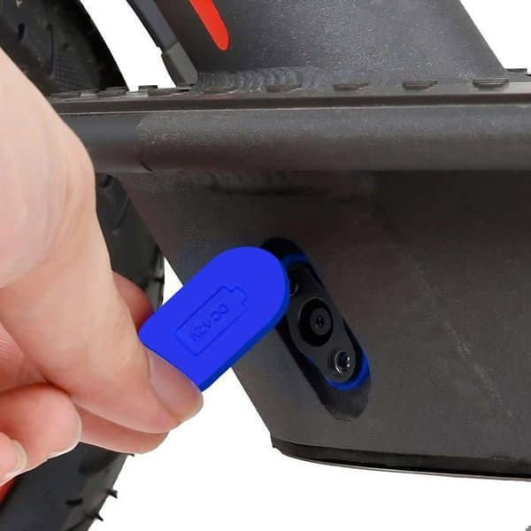Cache port för laddning till Xiaomi Mi 3 Elektrisk Kickbike Blå